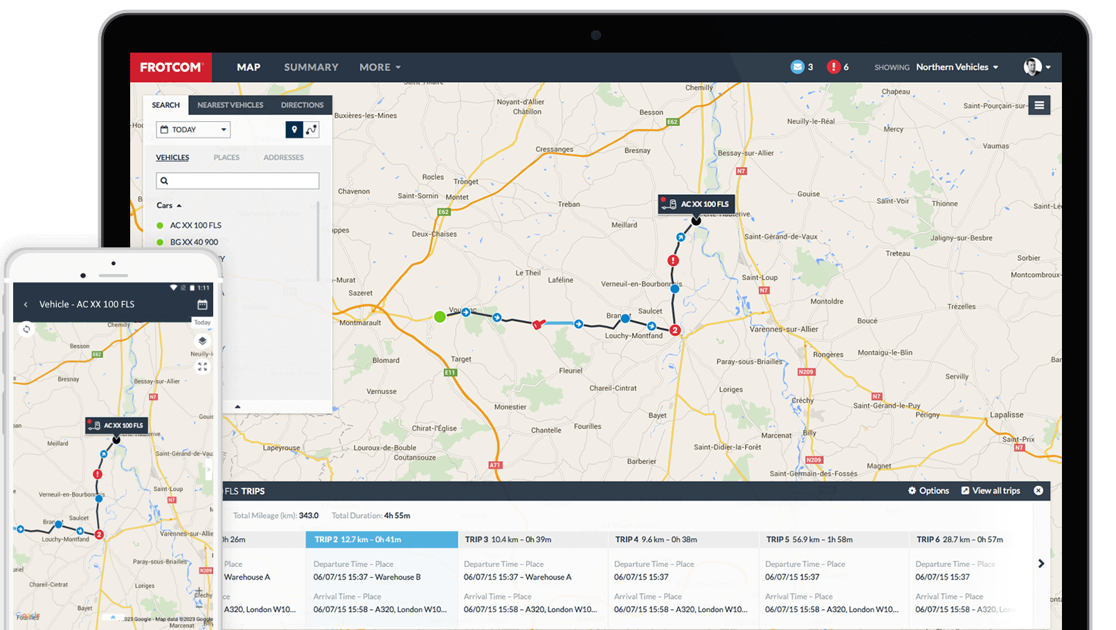 GPS vehicle tracking and sensor - Frotcom