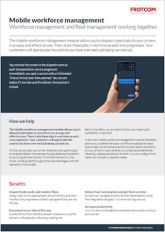 Mobile workforce management - thumbnail Mobile workforce management - Flyer
