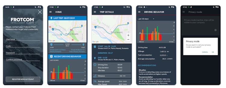 Aumente a segurança e empenho dos motoristas com a Driver app do Frotcom - Frotcom