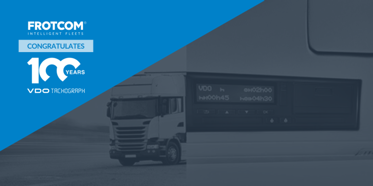 Frotcom congratulates Continental for 100 years of VDO's Tachograph Frotcom congratulates Continental for 100 years of VDO's Tachograph