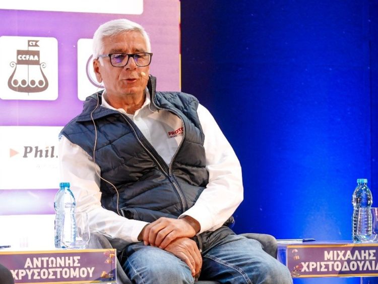 Michalis Christodoulides, CEO of Frotcom Cyprus at the 18th Supply Chain & Logistics Expo - Frotcom