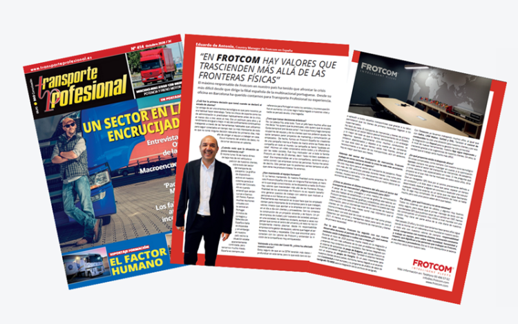 Blog - Frotcom Spain’s Country Manager speaks to Transporte Profesional about the challenges faced during the COVID-19 crisis Frotcom Spain’s Country Manager speaks to Transporte Profesional