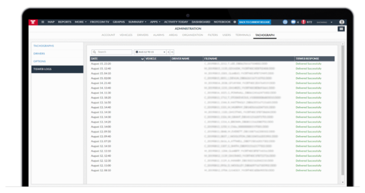 Frotcom's partnership with Continental is facilitating tachograph data management