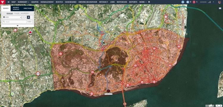 Blog - How can geofencing save you money An example of a virtual perimeter marking a real geographic area