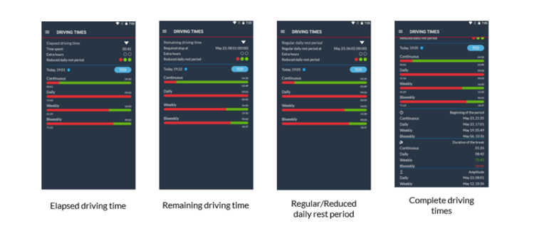 Driving times - Driver app