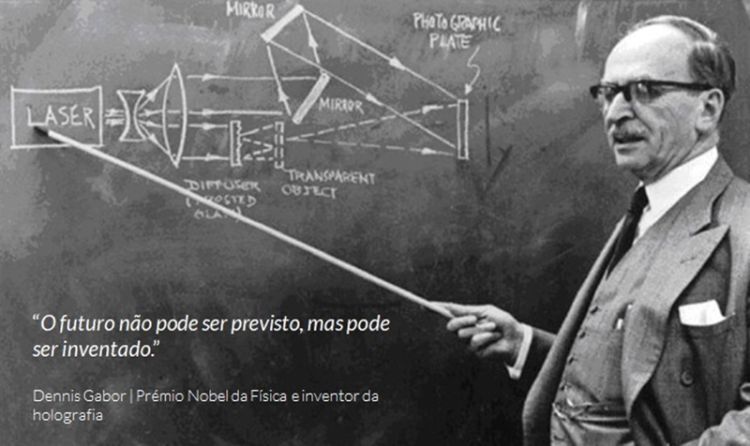 Dennis Gabor Premio Nobel da Físisca e inventor da holografia