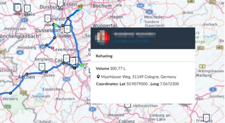 Blog - Refueling and drainage icons on the Frotcom map Refueling and drainage icons on the Frotcom map