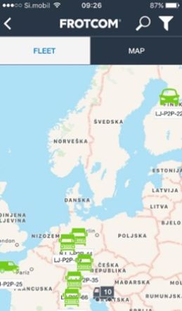 P2P transport - Frotcom app P2P transport - Frotcom Smartphone app