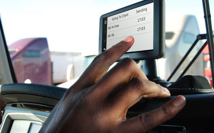 Text communication with drivers - on the road - Frotcom