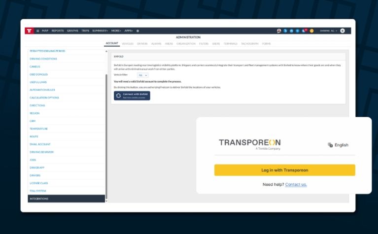 Frotcom Integrates with Transporeon Visibility Hub - Frotcom